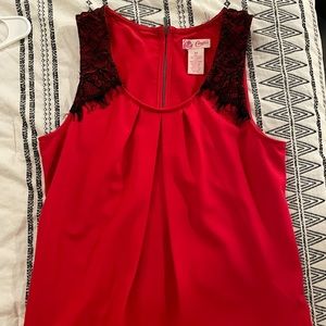 Red dress top